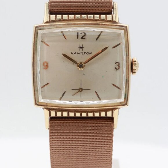 Vintage Hamilton Gary Men's Mechanical Wristwatch 686 Swiss Steel & 10k RGP - Picture 4 of 5